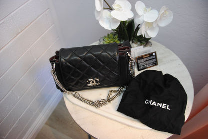 Chanel bubble quilted accordion flap bag