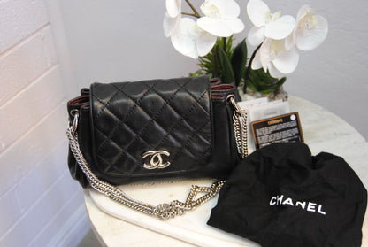 Chanel bubble quilted accordion flap bag