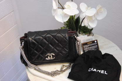 Chanel bubble quilted accordion flap bag