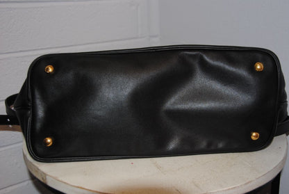 Prada Large Soft Calf Leather Bauletto Bag in Nero Black