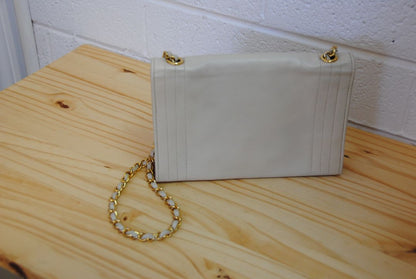 Chanel Vintage Stitched CC Envelope Flap Chain Shoulder Bag