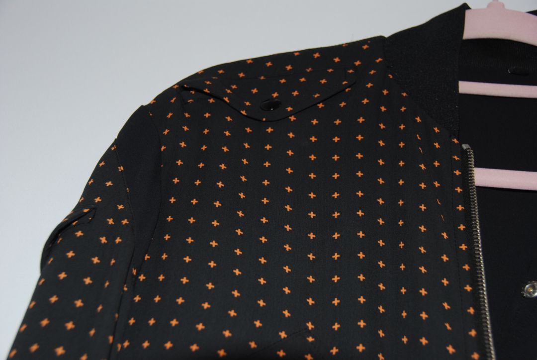 McQ Alexander McQueen Micro-Cross Print Bomber