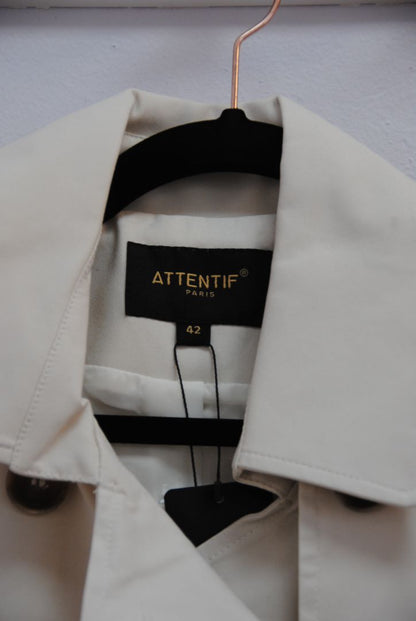 Attentif Paris Classic double breasted trench coat