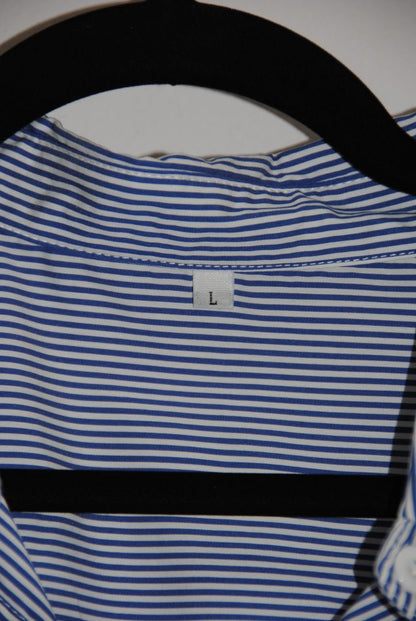 Hidden Label capri cropped pinstripe shirt
