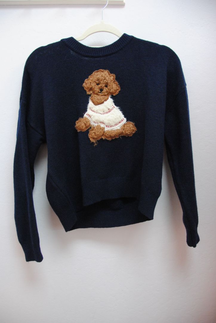Debut Dog Applique sweater