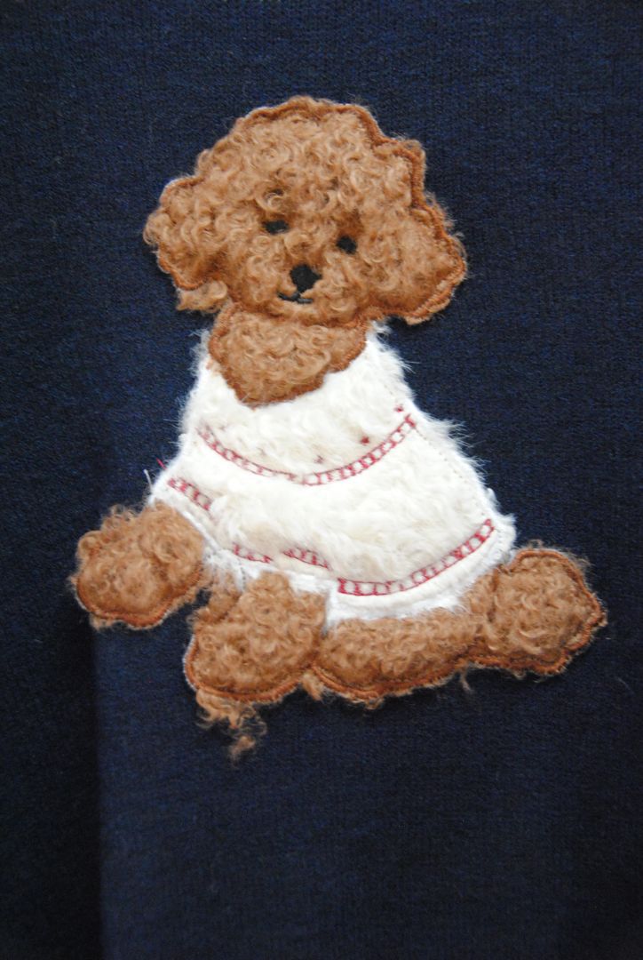 Debut Dog Applique sweater