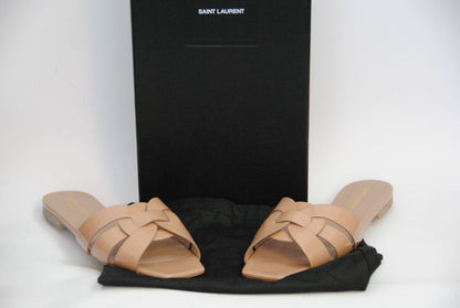 Nu Pieds Woven Patent Leather