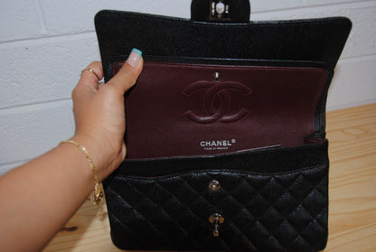 Chanel double flap caviar