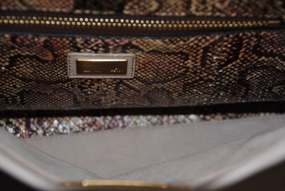 Fendi peekaboo large blush beige top handle with strap