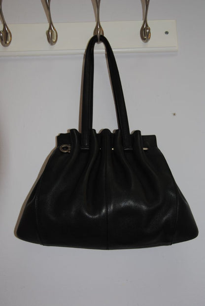 Ferragamo vintage Gancini pleated top handle