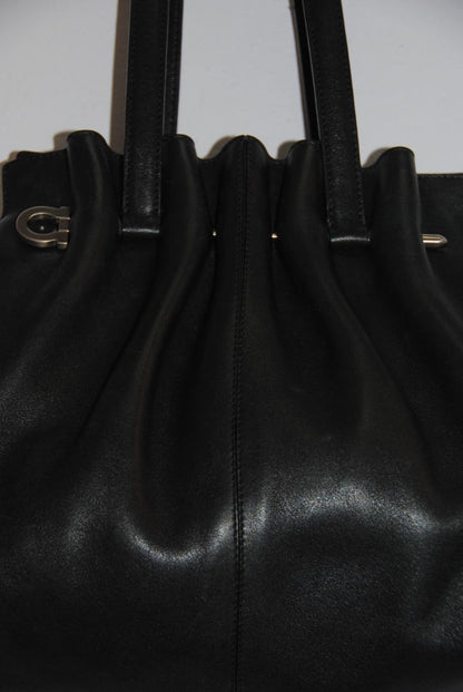 Ferragamo vintage Gancini pleated top handle