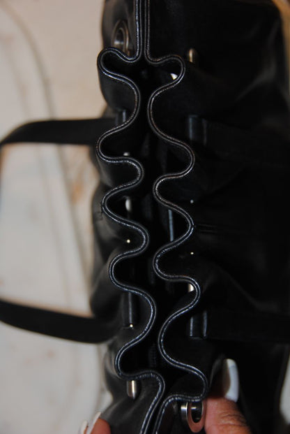 Ferragamo vintage Gancini pleated top handle