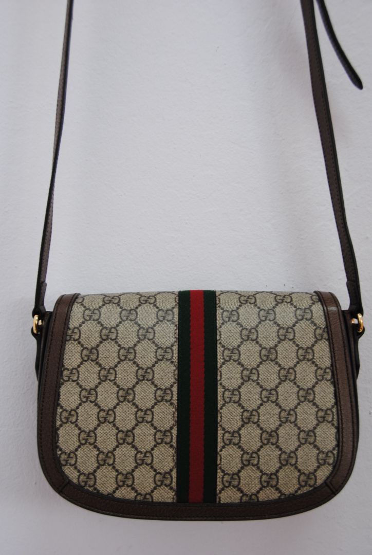 Gucci Ophidia GG Supreme Web Stripe Shoulder Bag