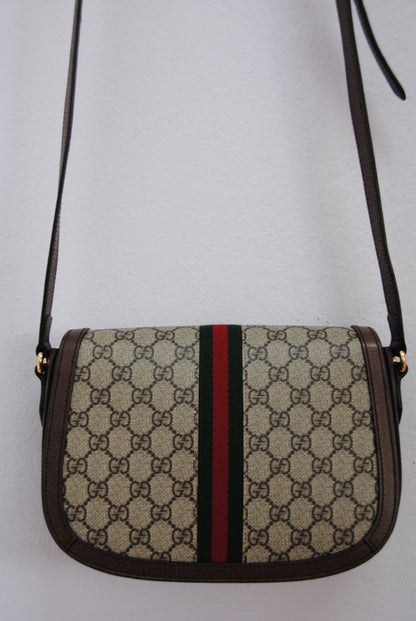 Gucci Ophidia GG Supreme Web Stripe Shoulder Bag