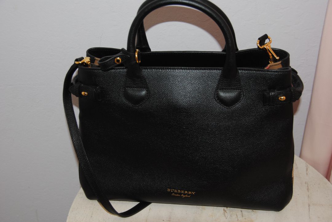 check panel tote Burberry