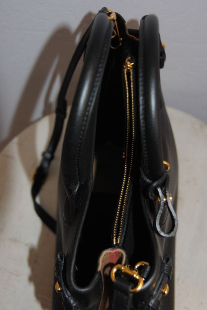 check panel tote Burberry