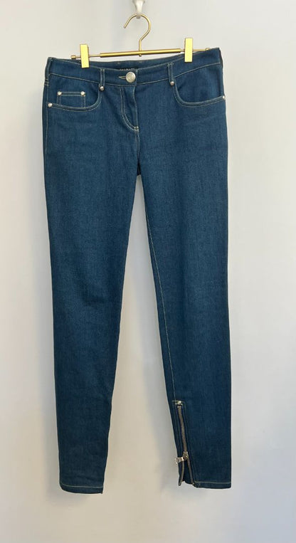 light blue Balmain skinny jeans zipper, 27-28