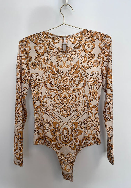 gold and beige CQ by CQ bodysuit, 2s, 2m, 2l