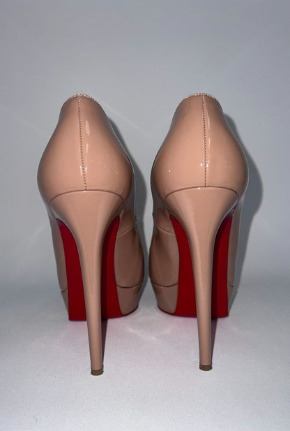 nude Christian Louboutin heels, 39.5 EU