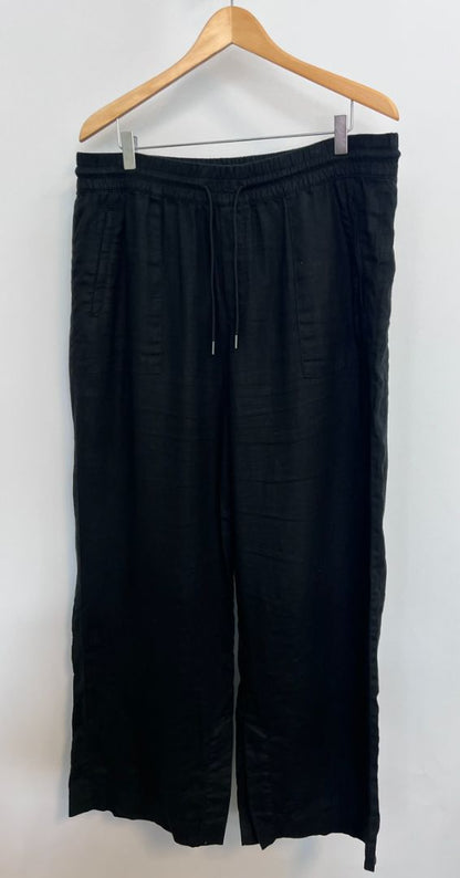 black Athelta linen pants, L