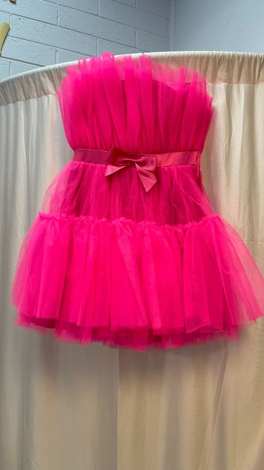 pink NA tulle dress, M