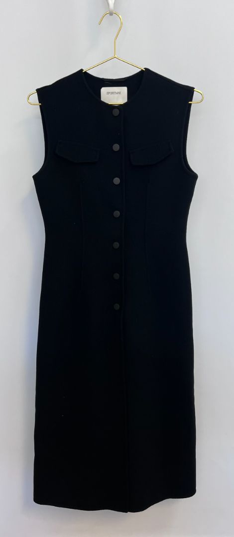 black Sportmax buttoned dress, one size