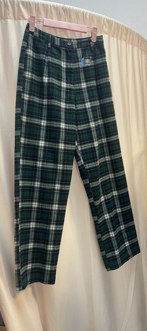 green and blue John Galt plaid trousers, 25