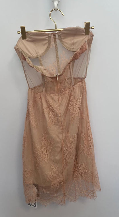 blush pink Miss Rosier corset dress, XL