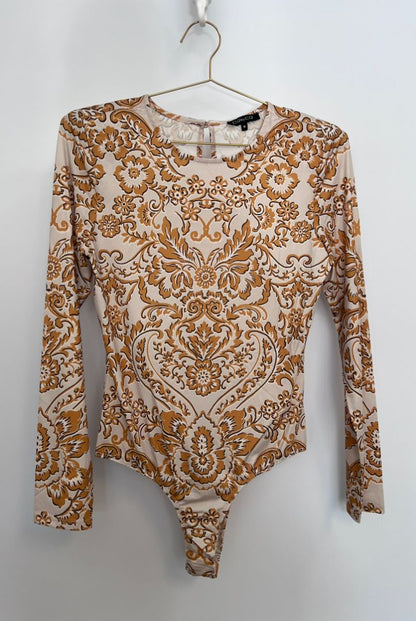 gold and beige CQ by CQ bodysuit, 2s, 2m, 2l