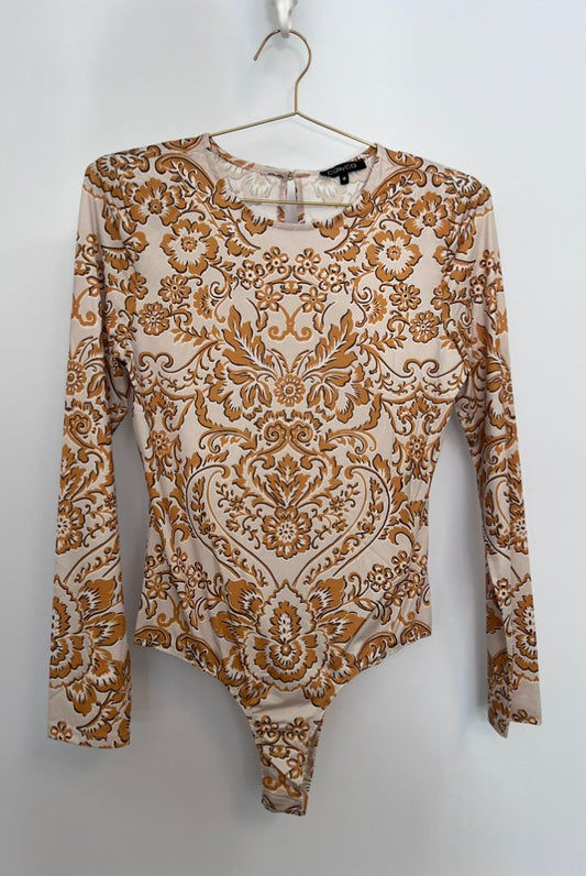 gold and beige CQ by CQ bodysuit, 2s, 2m, 2l