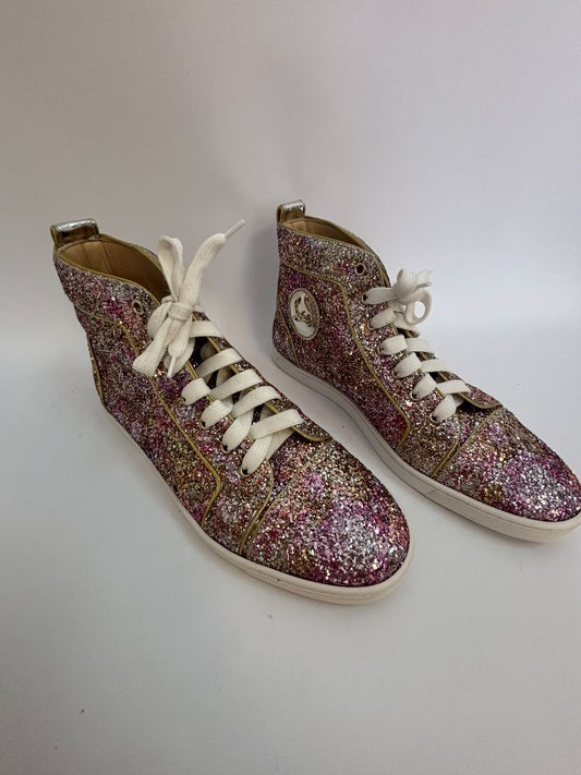 multi color Christian Louboutin high cut sneakers, 41 EU