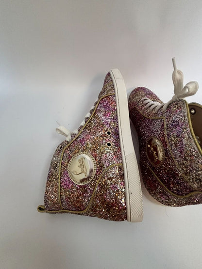multi color Christian Louboutin high cut sneakers, 41 EU