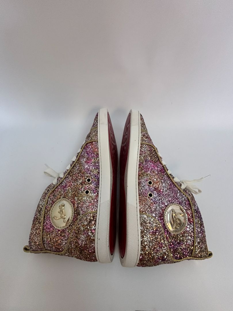 multi color Christian Louboutin high cut sneakers, 41 EU
