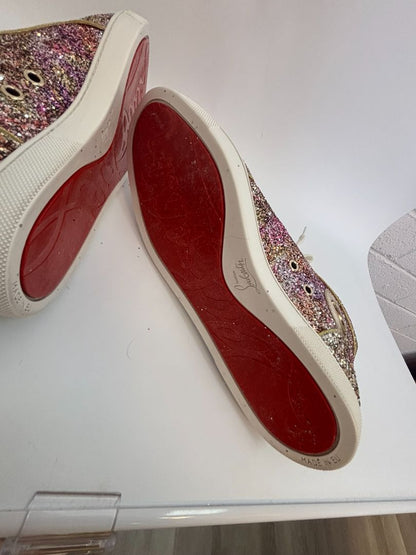 multi color Christian Louboutin high cut sneakers, 41 EU