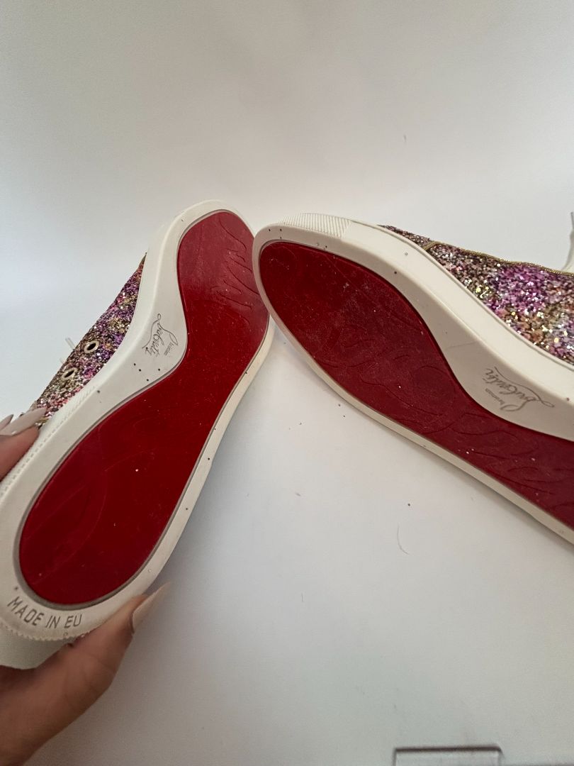 multi color Christian Louboutin high cut sneakers, 41 EU