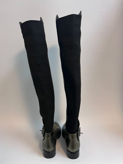 olive Tory Burch tall jack olive, 5.5 US