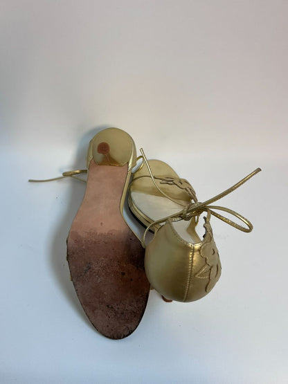 gold Banana Republic sandals, 6 US