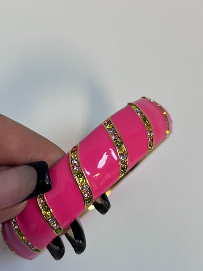 pink Kate Spade acrylic coated bangle, OS