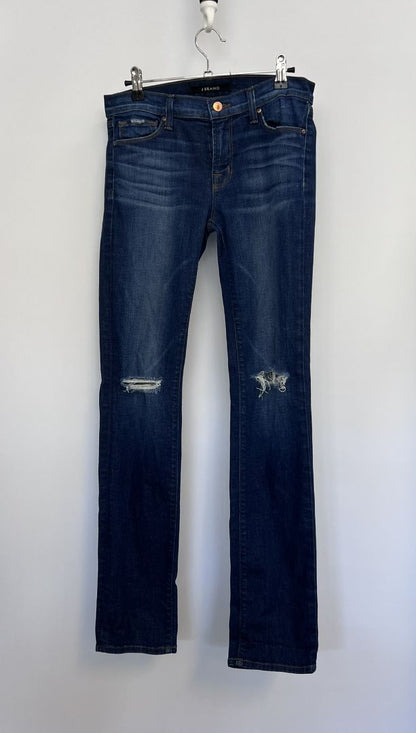 blue wash JBrand ripped jeans, 27