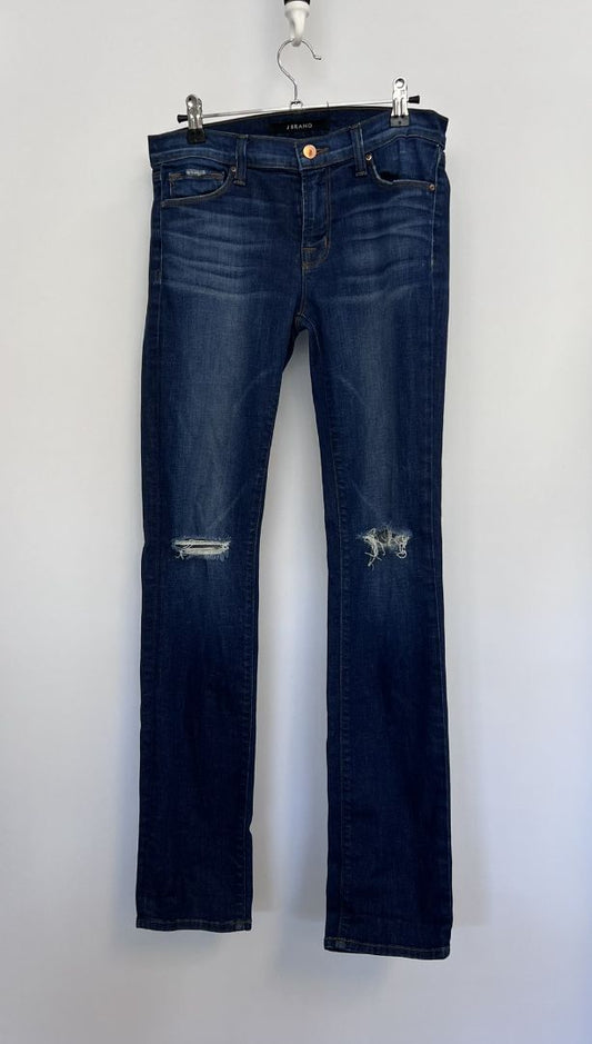 blue wash JBrand ripped jeans, 27