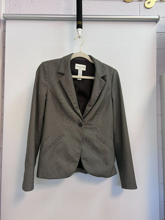 gray Banana Republic patterned jacket, 4