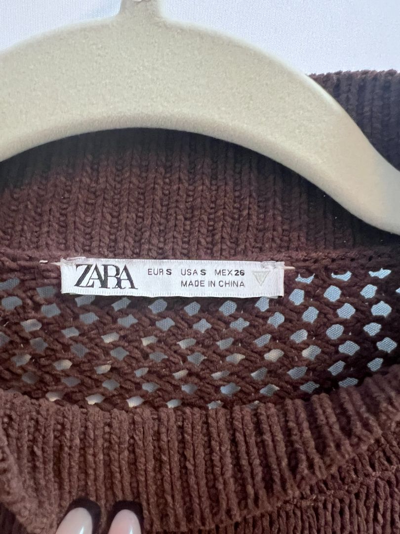 brown Zara dress, S