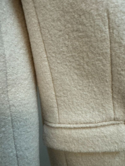 beige JCREW 2 button coat, 0
