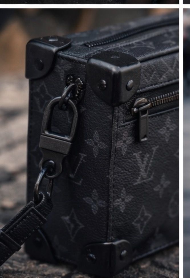 Monogram eclipse coated canvas Louis Vuitton LV soul trunk matte hardware authentic