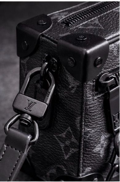 Monogram eclipse coated canvas Louis Vuitton LV soul trunk matte hardware authentic