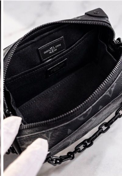 Monogram eclipse coated canvas Louis Vuitton LV soul trunk matte hardware authentic