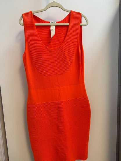 orange Akris dress, L