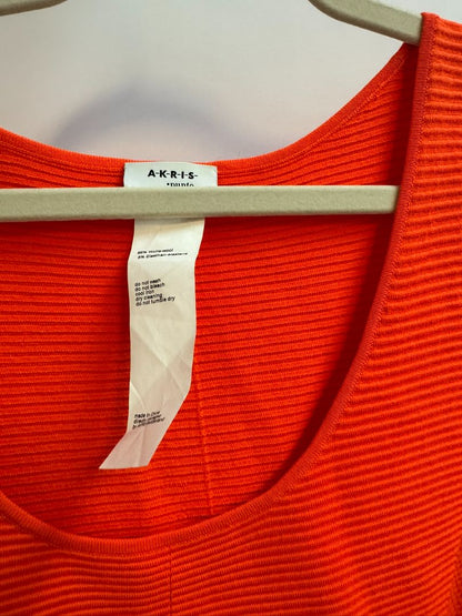 orange Akris dress, L