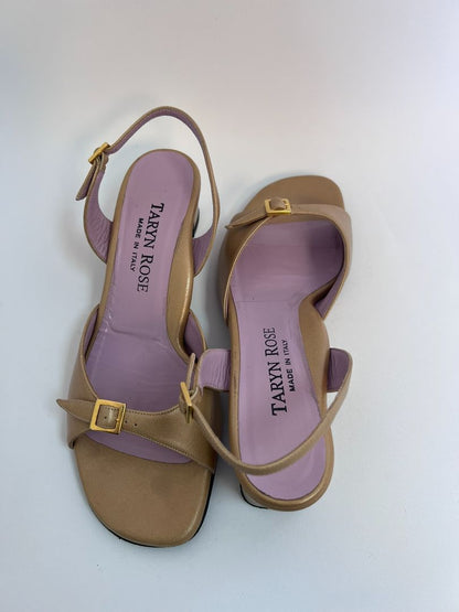gold Taryn Rose sandals, 37.5
