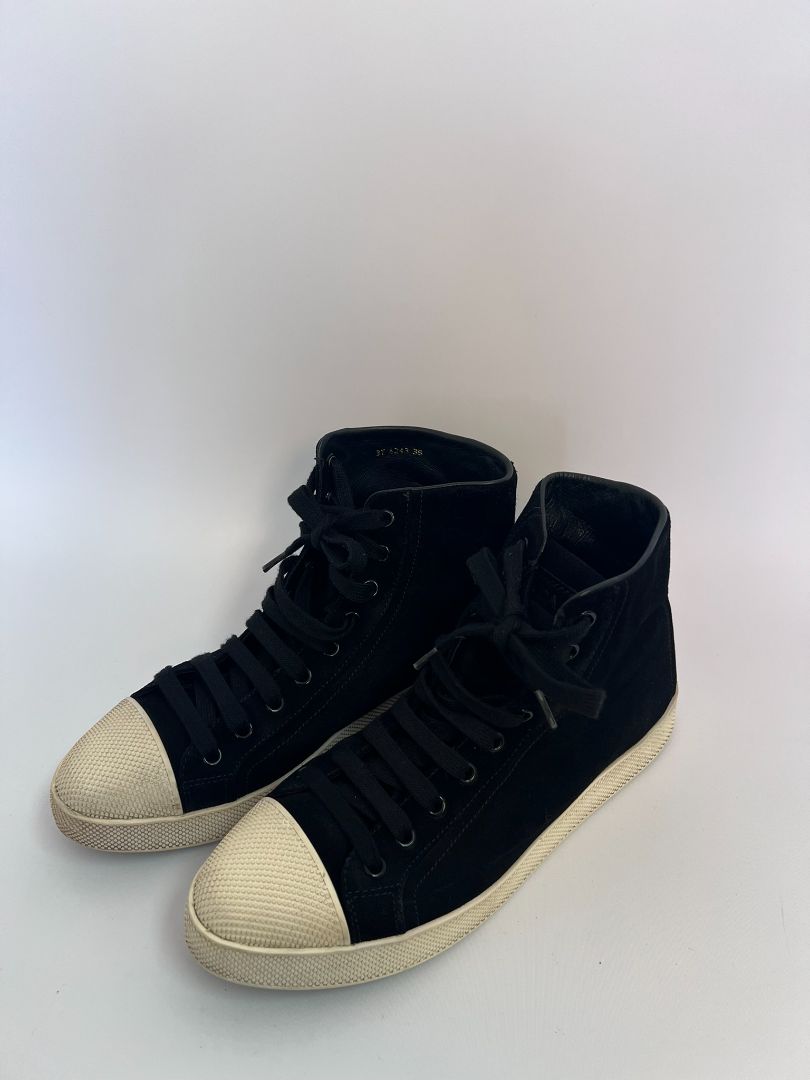 black and white Prada sneakers, 38